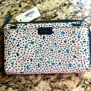 Fossil wallet, with tag but missing strap to turn into purse.